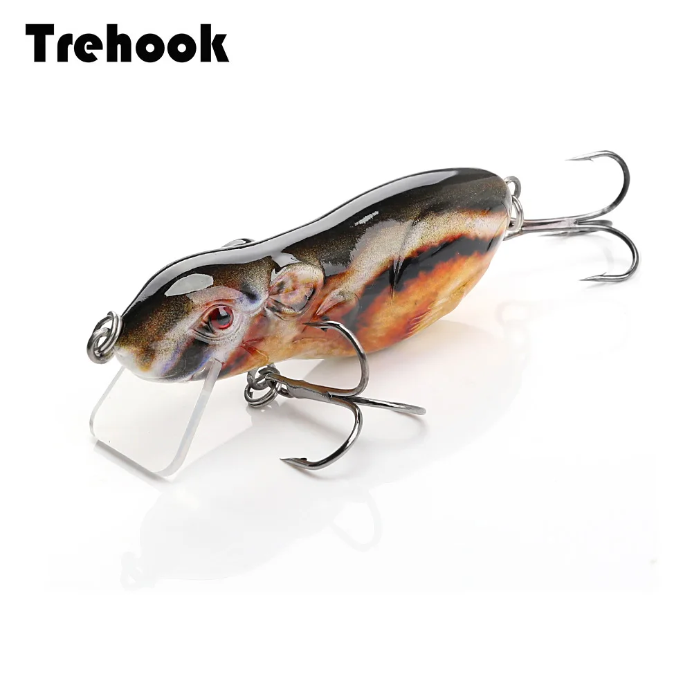 Рыболовная приманка TREHOOK 7 см 12 г черная для рыбной ловли жесткая плаванья воблеры