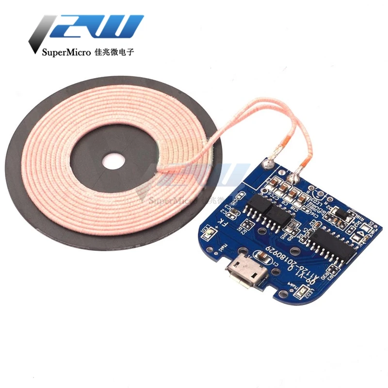 Беспроводной модуль передатчика высокой мощности 5 Вт 1 А беспроводное зарядное