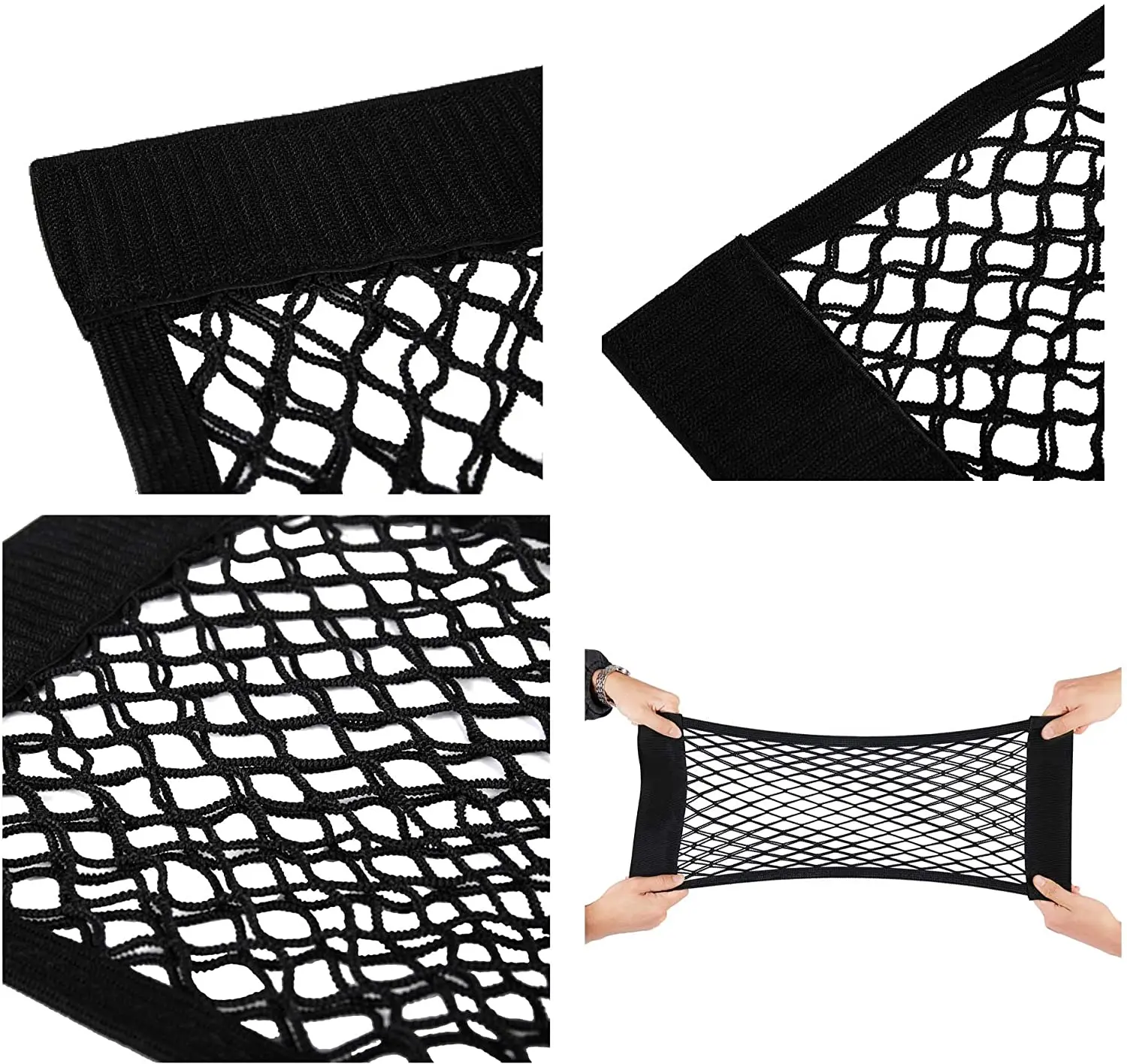 Универсальная сетка для хранения в автомобиле грузоподъемник на липучке