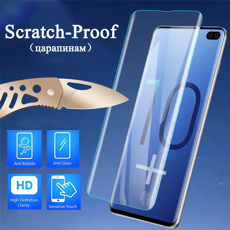 3D Защитное стекло для Samsung s10 plus s10e закаленное galaxy s 10 10e tremp samsun samsum galax s10lite cam