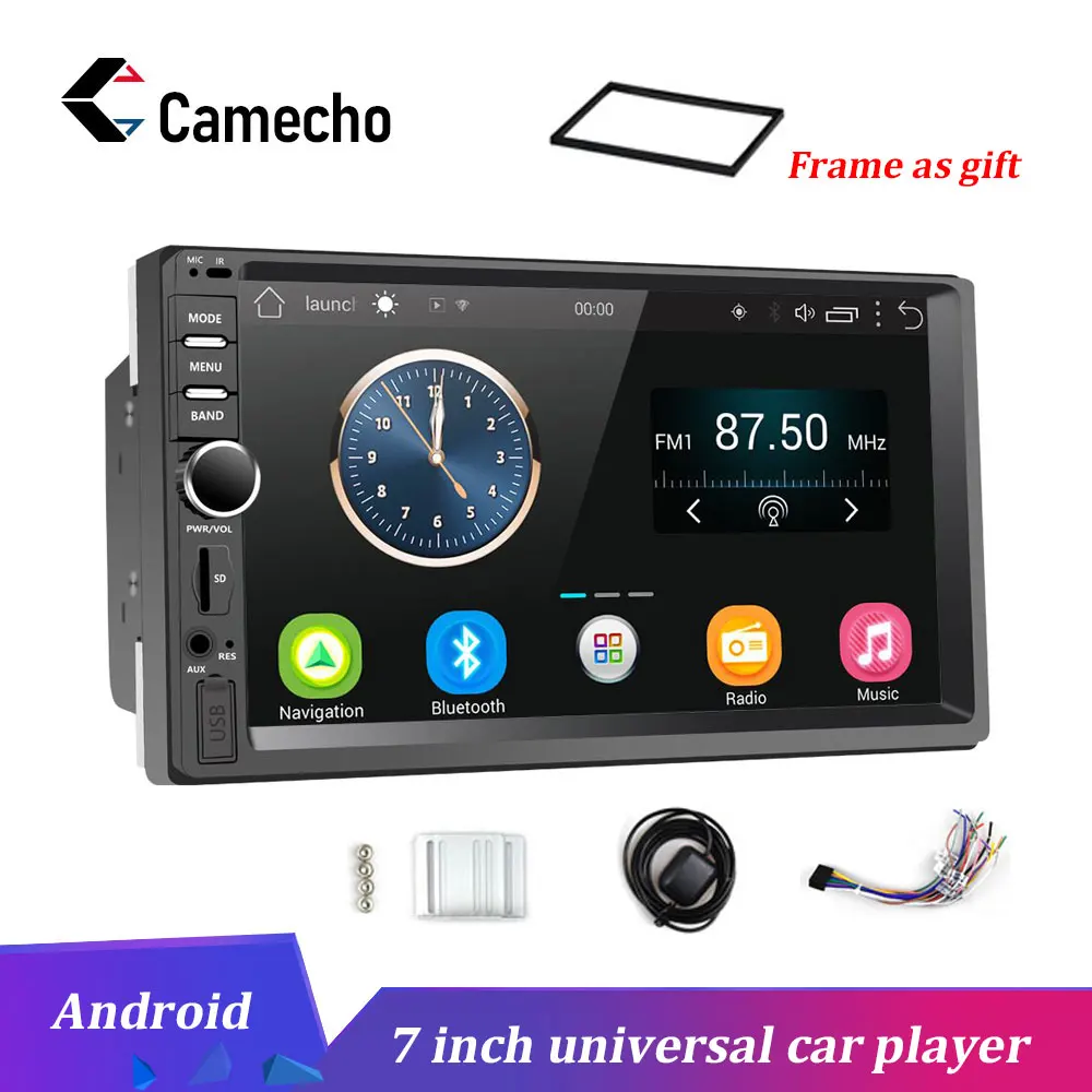 Camecho 2Din автомагнитолы Android GPS навигация 7 &quotсенсорный экран автомобильный