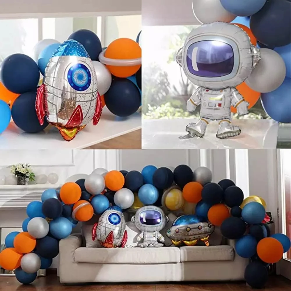 

85Pcs Outer Space Balloon Garland Kit Universe Space Planets Party UFO Rocket Astronaut Balloons Kids Birthday Party Decorations