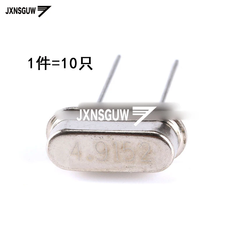 

10PCS crystal 4.9152MHz 20ppm 20PF 2 foot 49S type passive crystal oscillator 4.9152M