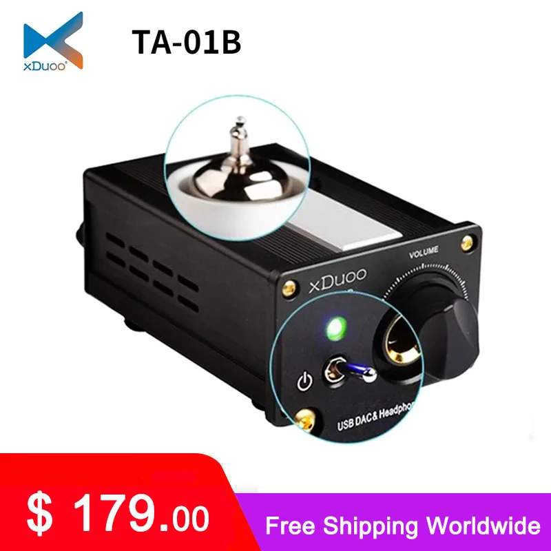 XDUOO TA-01B 12AU7 Tubes Amplifier High Performance HIFI USB DAC Tube Headphone | Электроника