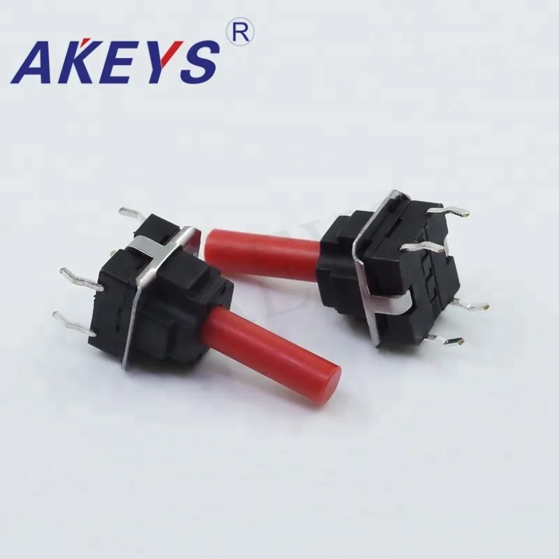 

10PCS TS-I026 10*10 Waterproof Tact Switch DIP 4 Pin Tactile Switch With Stents