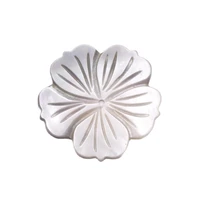 1 pcs 32mm flower natural mother of pearl shell charms pendants jewelry making diy