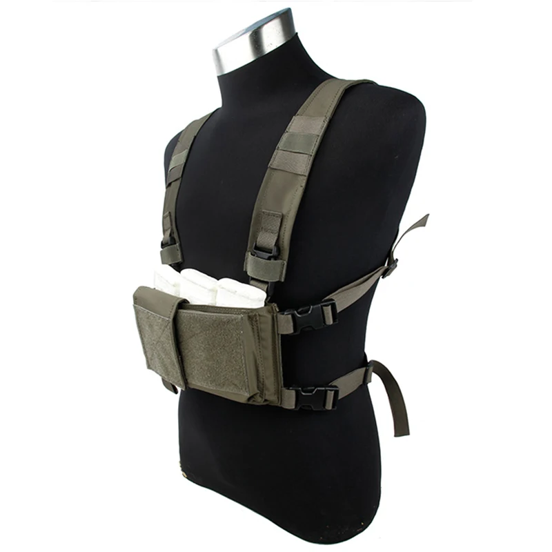 Ranger Green TMC модульная грудная установка Легкая простая версия Шасси w/5,56 Mag Pouch Military 3121 - Цвет: Ranger Green