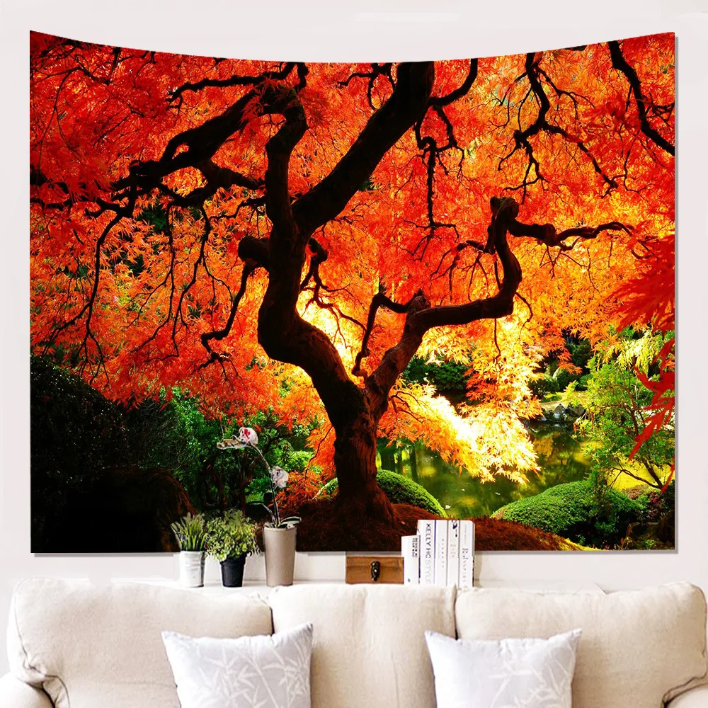 

Настенный гобелен с живописным рисунком, прямоугольные гобелены из полиэстера, настенная Подвеска для дома, гостиной, спальни, настенная тк...