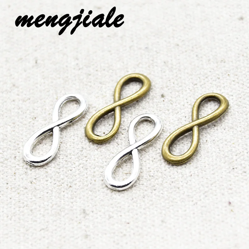 

28pcs Hot Sell Vintage Infinity Symbol Metal Charm Connector Pendants For Jewelry Making DIY Handmade Craft