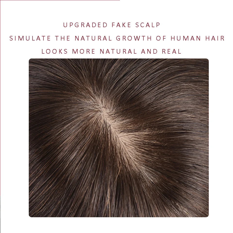 

Brazilian human Hair Toupee Hairpieces for Women Hair Clips In one piece Hair Extension Remy Hair Straight Toupee Hairpiece