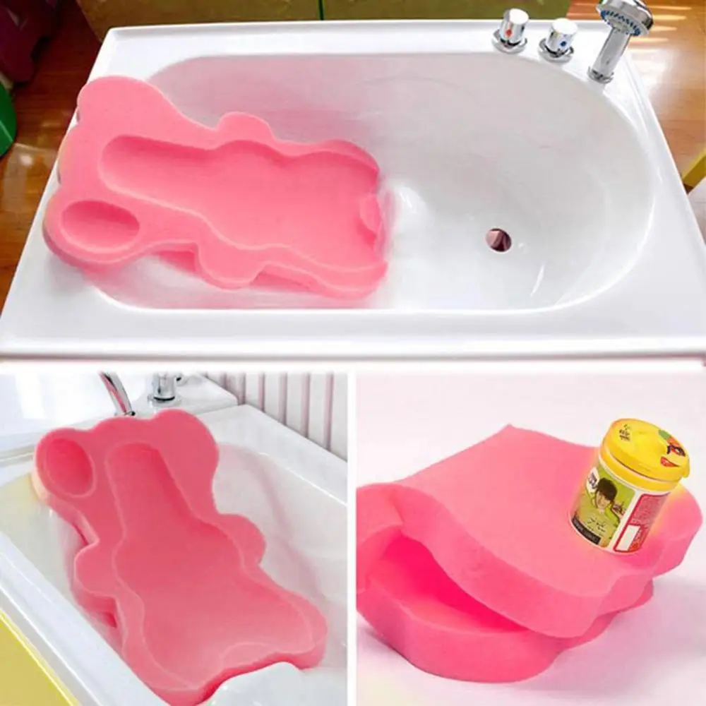 Мягкий детский коврик для ванной с сиденьем безопасная и Удобная губка ванны