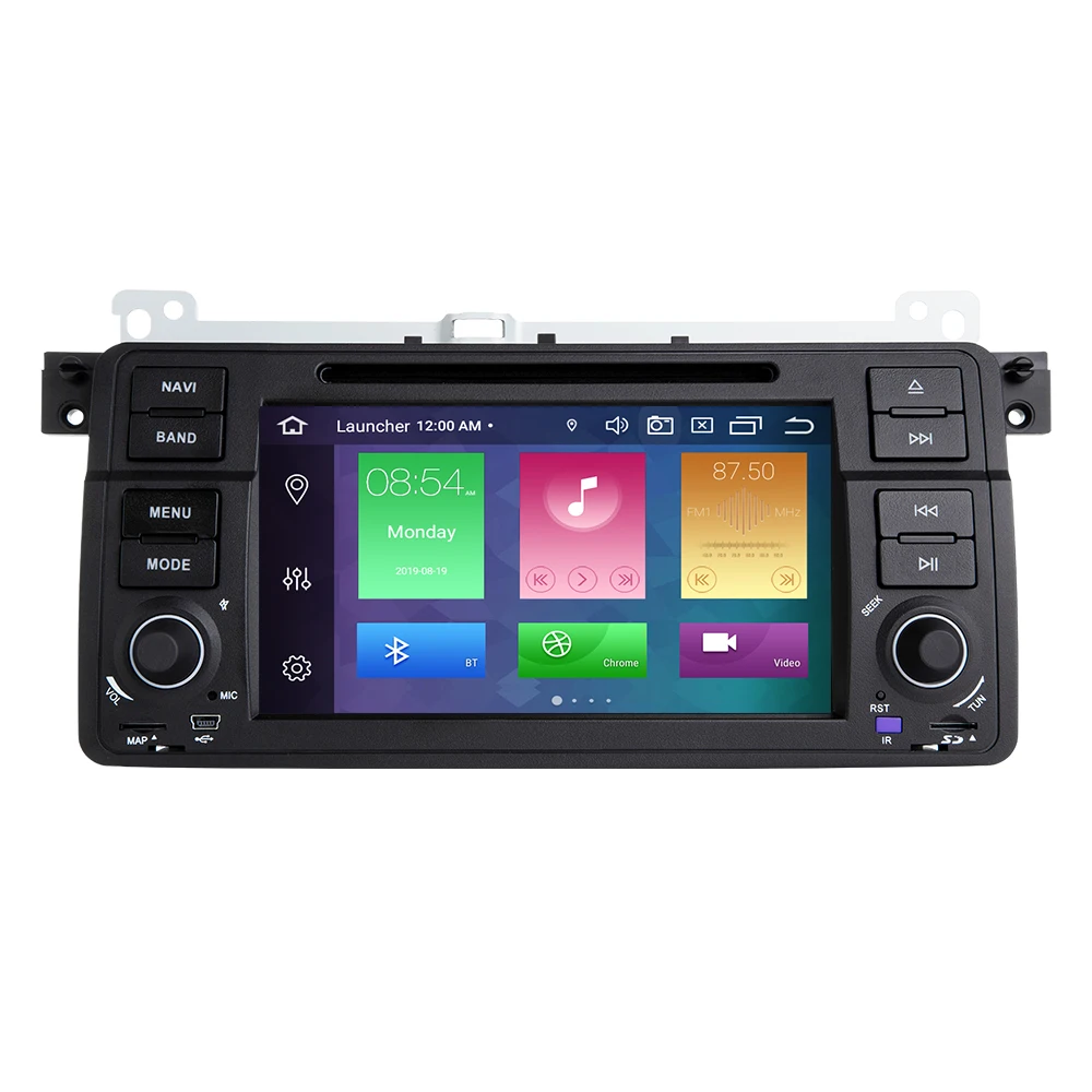 DSP 8 ядерный Авторадио 1 Din Android 10 Автомобильный мультимедийный для BMW E46 M3