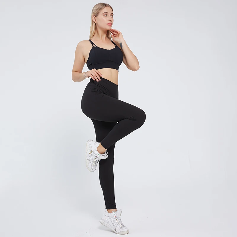 

NORMOV Casual Fitness leggings Solid woman Breathable elasticity pants Slim high waist workout leggings