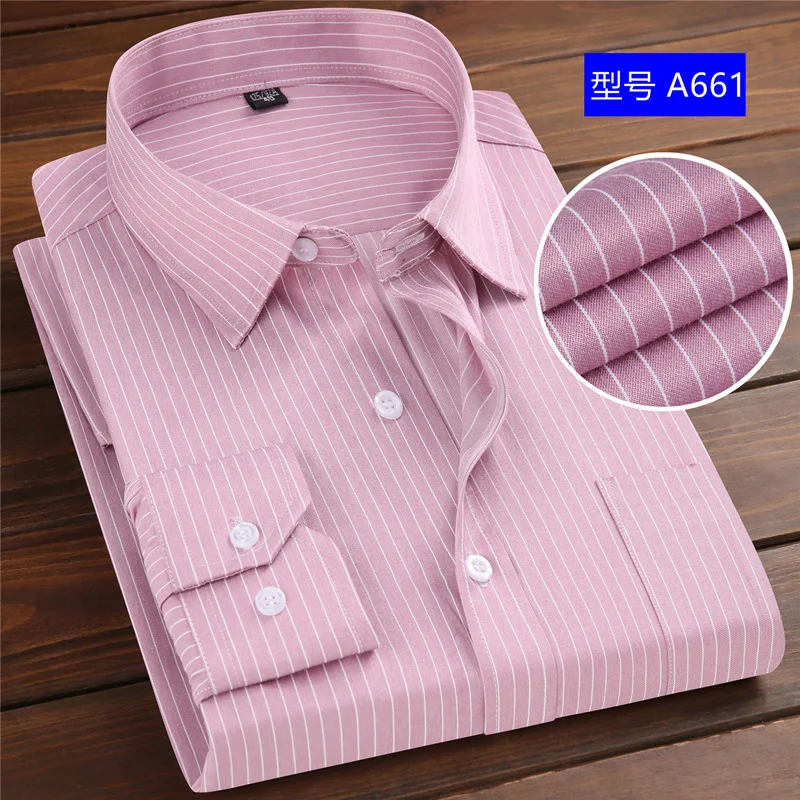 Полосатые рубашки для мужчин одежда на пуговицах с длинным рукавом Корейская