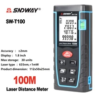 sndway 40m 60m 80m 100m rangefinder trena laser distance meter laser tape range finder build measure device ruler mini test tool
