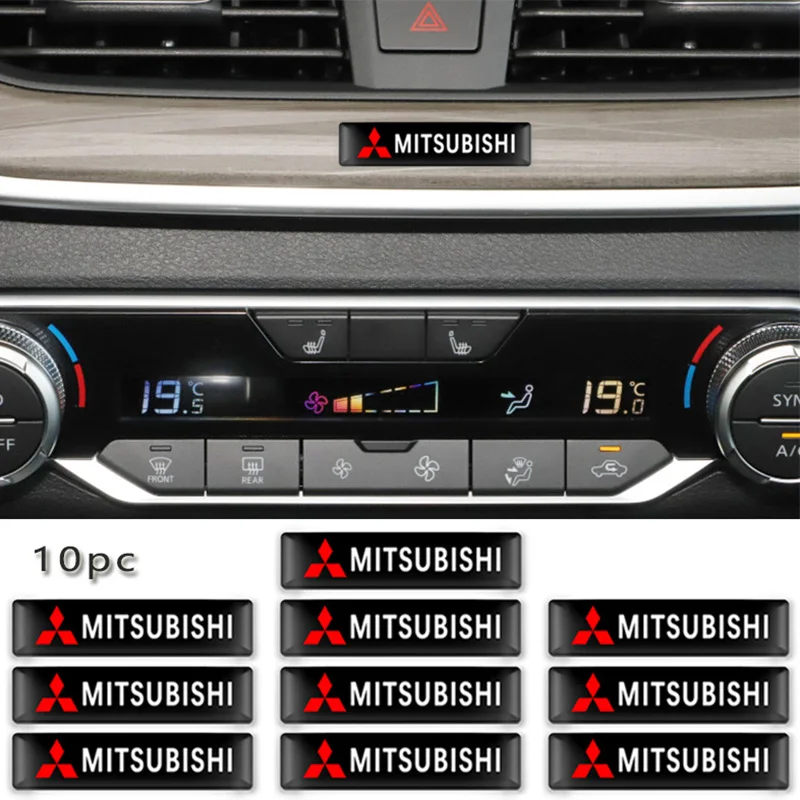 Эпоксидная 3D Эмблема для стайлинга автомобиля Mitsubishi ASX Lancer Pajero Outlander L200 EVO EX