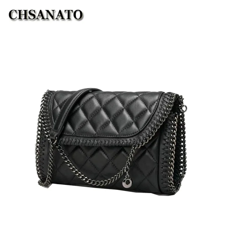 

CHSANATO Trend Luxury Brand Designer Quilted Purse Handbag Clutch Bags Envelope Tote Shoulder Crossbody Bag Women Sac Sheepskin