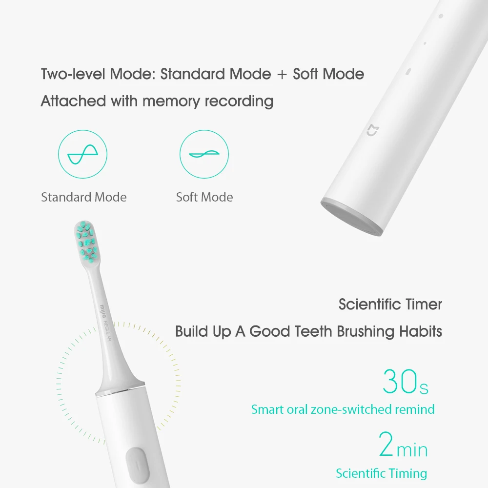 Электрическая зубная щетка Xiaomi Mijia Sonic T300 USB ультразвуковая Водонепроницаемая