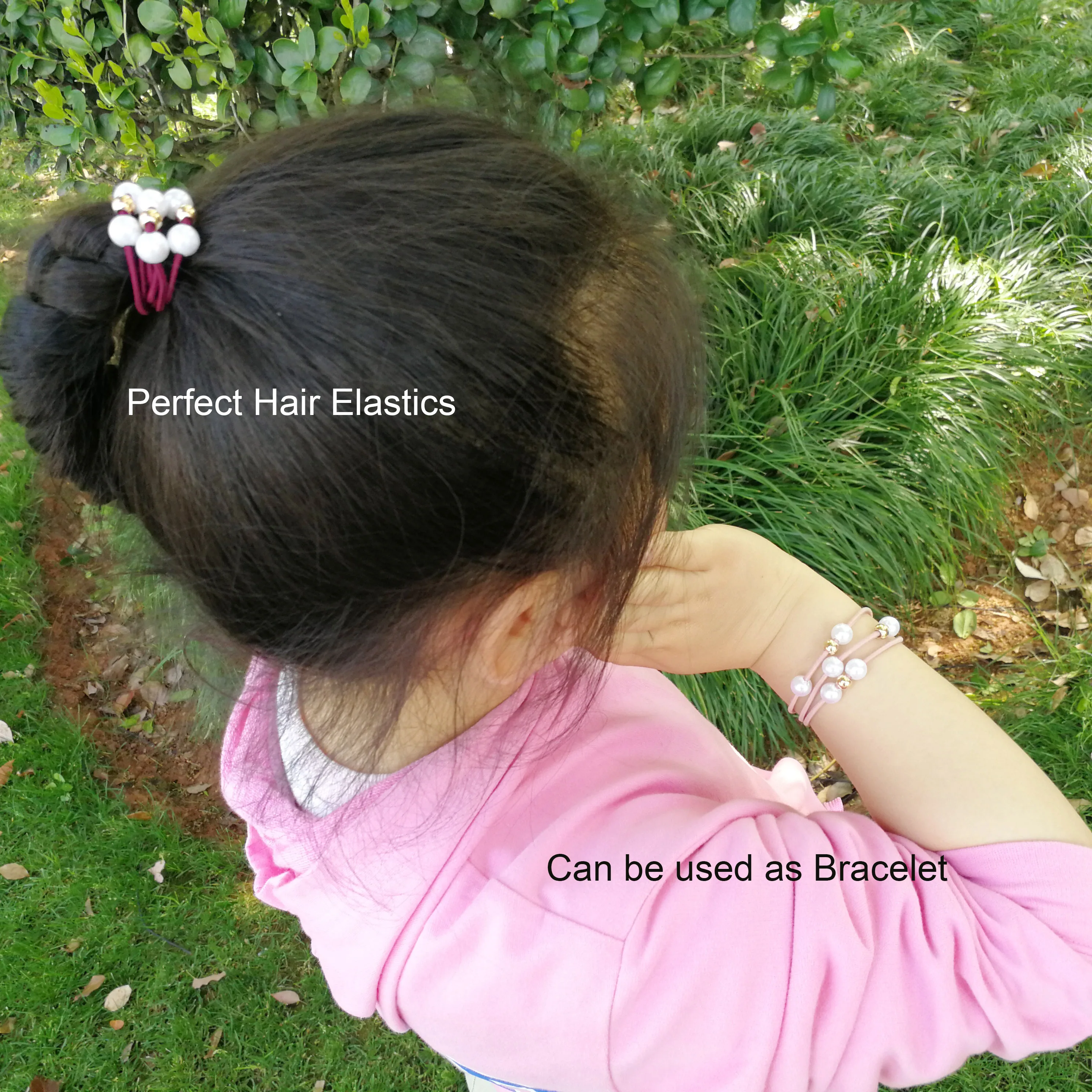 Повязка на голову Женская эластичная с жемчугом трикотажные резинки для волос