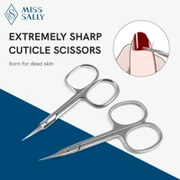 miss sally professional cuticle scissors curved nail manicure clipper nippers dead skin remover tool stainless steel cutters