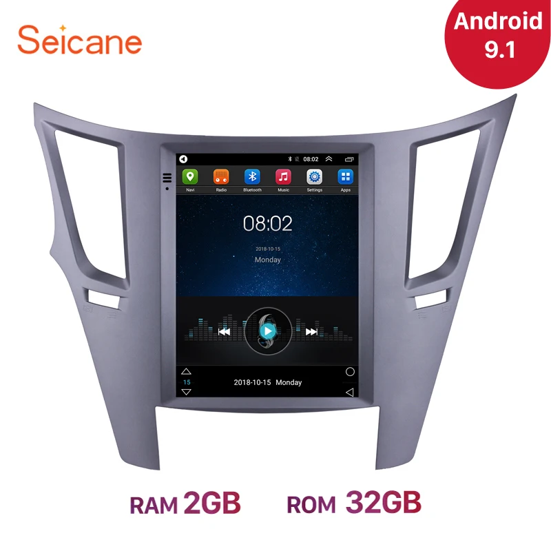 Seicane Android 9,1 9,7 дюймов Автомобильный головное устройство плеер для 2010- Subaru Outback левый руль gps Navi поддержка Carplay OBDII