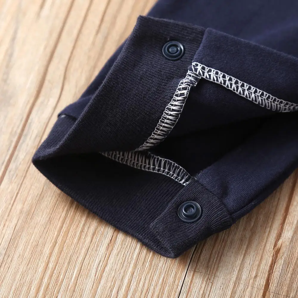 

Long Sleeve Bowknot Neck Cotton Rompers for Infant Baby Boys Jumpsuit One Piece Rompers Newborn Clothes C2