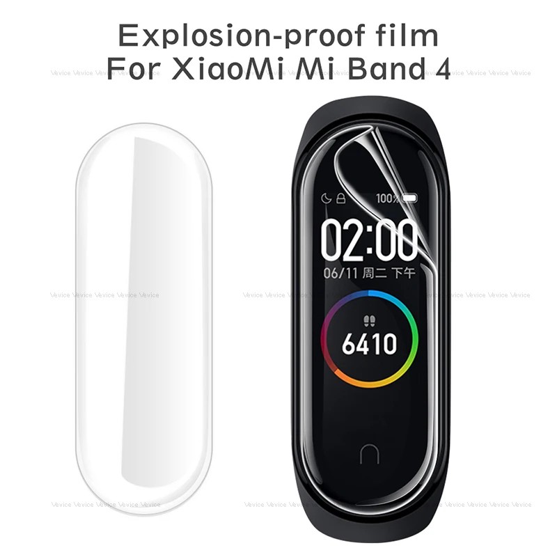 10 шт. mi Band 4 защитная пленка для экрана для Xiaomi mi Band 4 смарт-браслет мягкая пленка для band4 mi band 4 mi Band не закаленное стекло