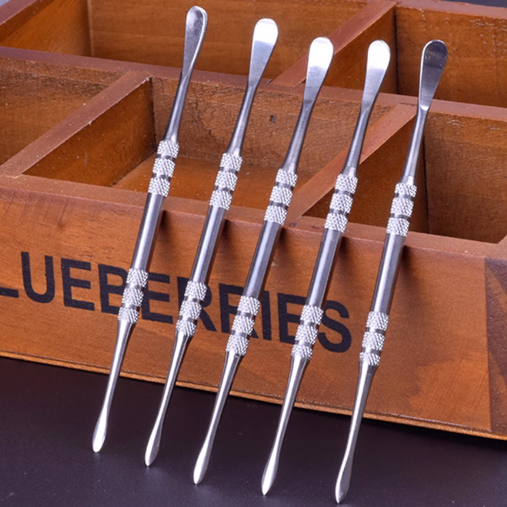 

100 шт./лот металлическая Чистящая ложка 120 мм длина табачная трубка инструмент дымовая паста сигаретная мельница кухонные аксессуары очисти...