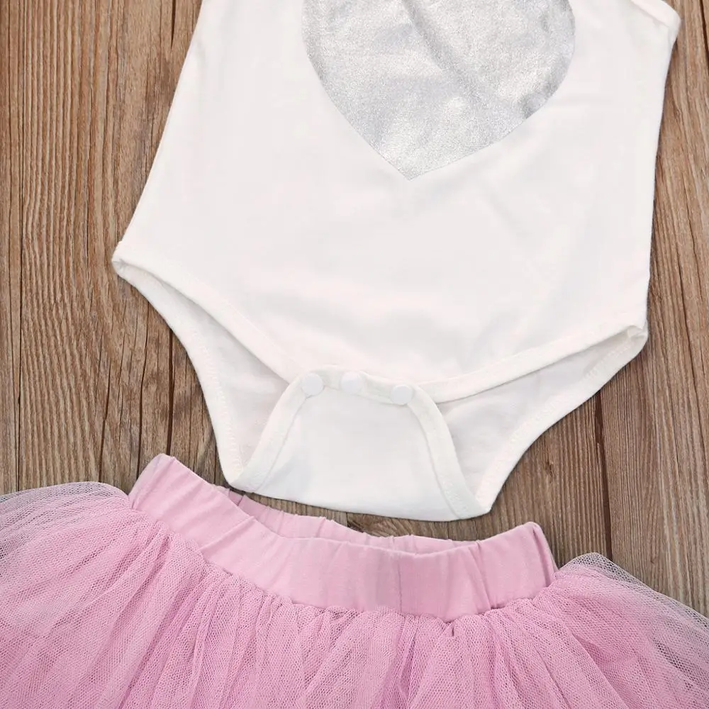 Комбинезон с рисунком сердца юбка-пачка и повязка на голову комплект круглым