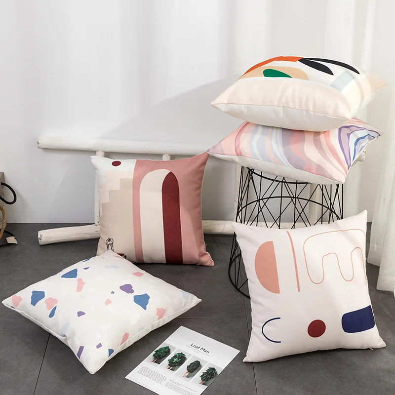 

Чехол для подушки с абстрактным рисунком в виде Декоративные Чехлы для подушек Роскошные INS Стиль с размером 45*45, декоративная диван-подушка...