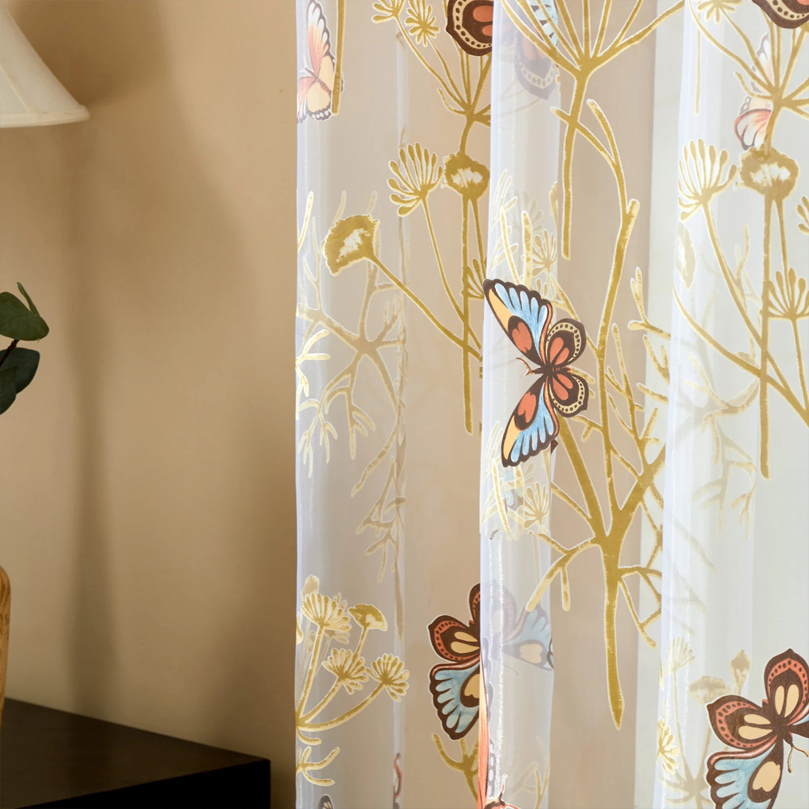 Topfinel тюль Шторы s для Гостиная цветочный прозрачные Занавески окна Спальня