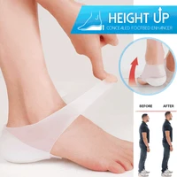 concealed footbed enhancers massaging invisible height increase silicone insoles socks pads