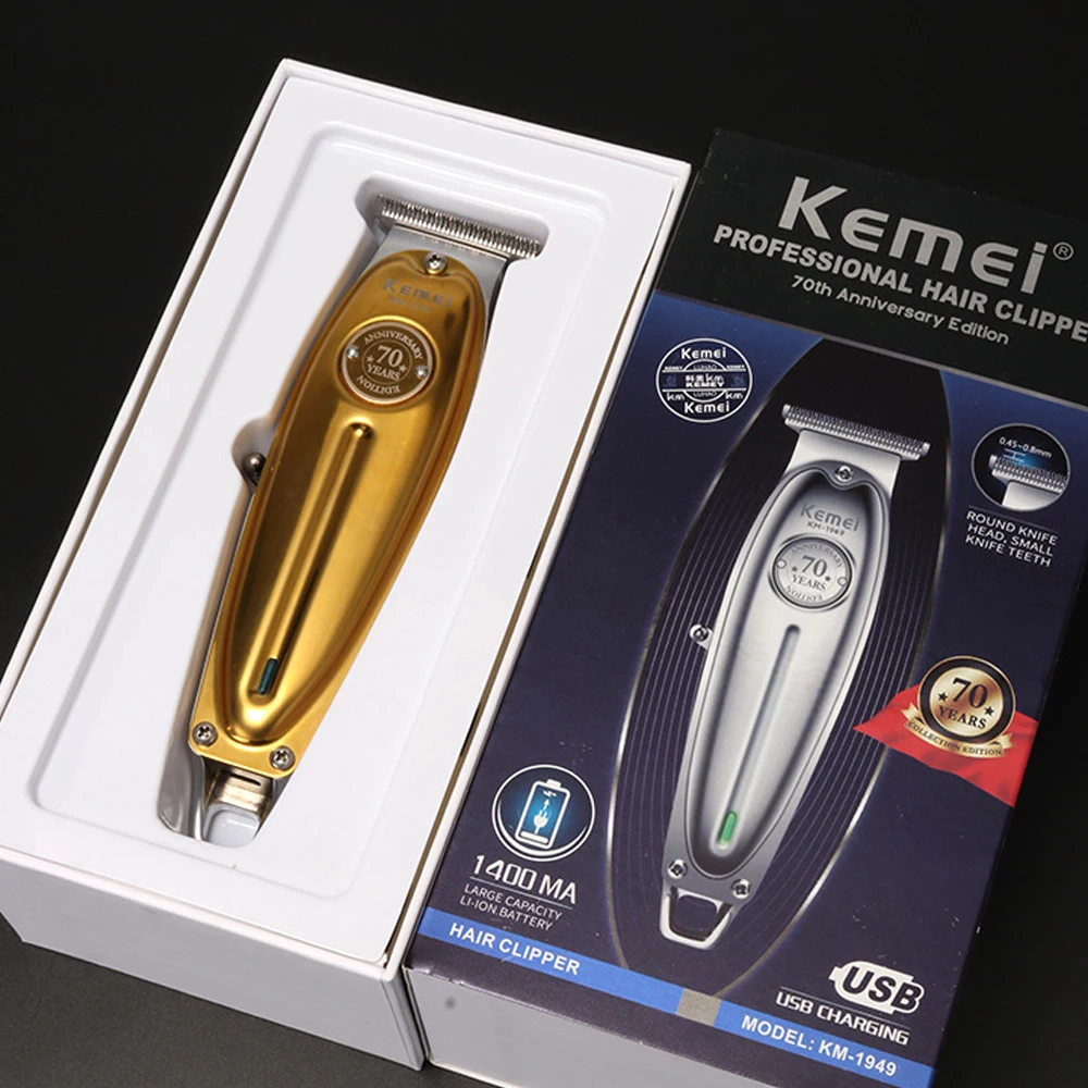 Kemei 1949 профессиональная машинка для стрижки волос металлическая Мужская