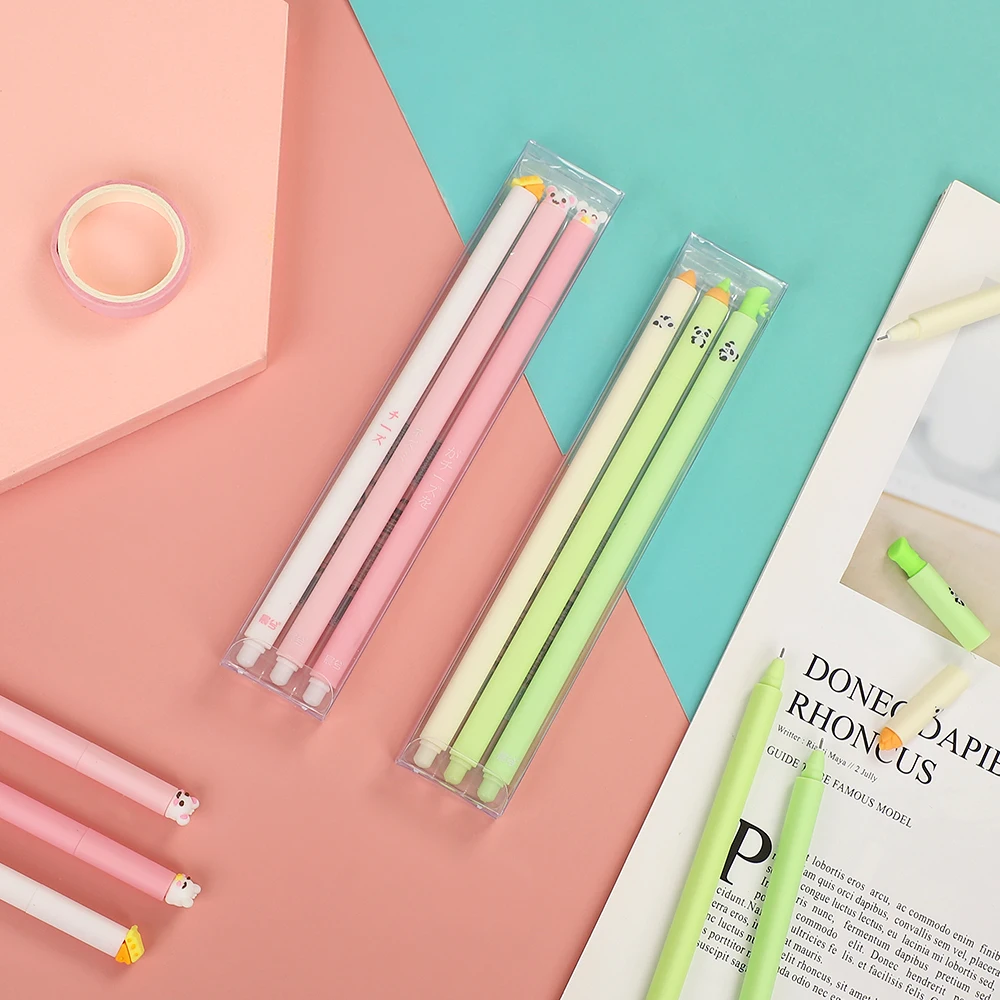 

Гелевая ручка с черными чернилами, 0,5 мм, 3 шт./компл.