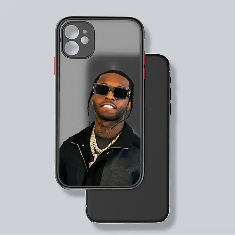 

pop smoke Phone Case black matte transparent For iPhone 7 8 x xs xr 11 12 pro plus mini max Clear Funda