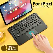 Для iPad клавиатура с тачпадом, Teclado Bluetooth-совместимая клавиатура для iPad Pro 11 12,9 2020 10,2 7th 8th Air 3 4 клавиатура