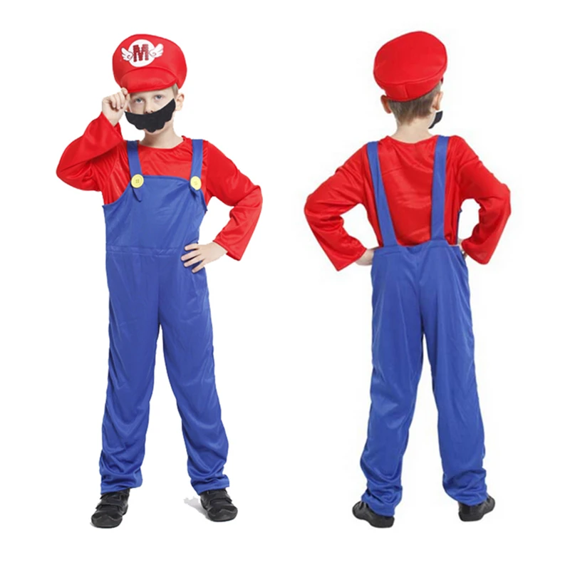 Маскарадный костюм для взрослых и детей лидер продаж супер Марио комплект