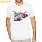 Футболки Herbie Race Herbie The Love Bug с принтом, Мужская необычная рубашка небольшого размера