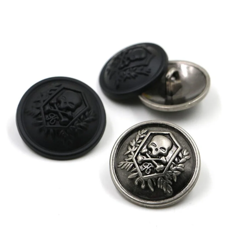 

1lot=100pieces Clothing accessories vintage British style suit buttons metal buttons black sweater embossed buttons