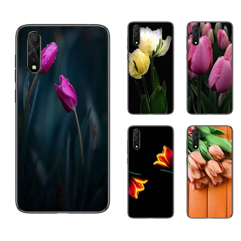 

Tulip Flower Phone Case For Samsung A10S A12 A02 A20E M30 A31 A40 A50 S A52 A51 A70 A71 A80 Cover Fundas Coque