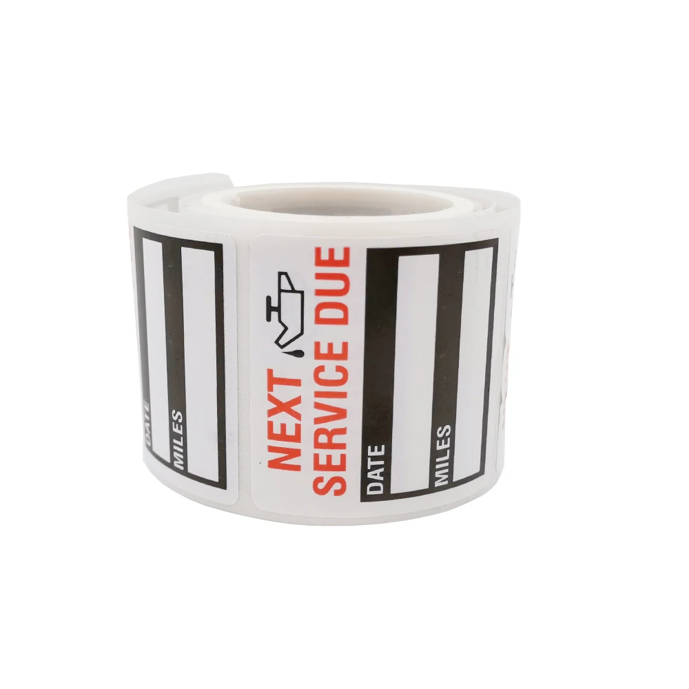 100 шт./рулон автомобильные наклейки для замены масла|Наклейки на автомобиль| |