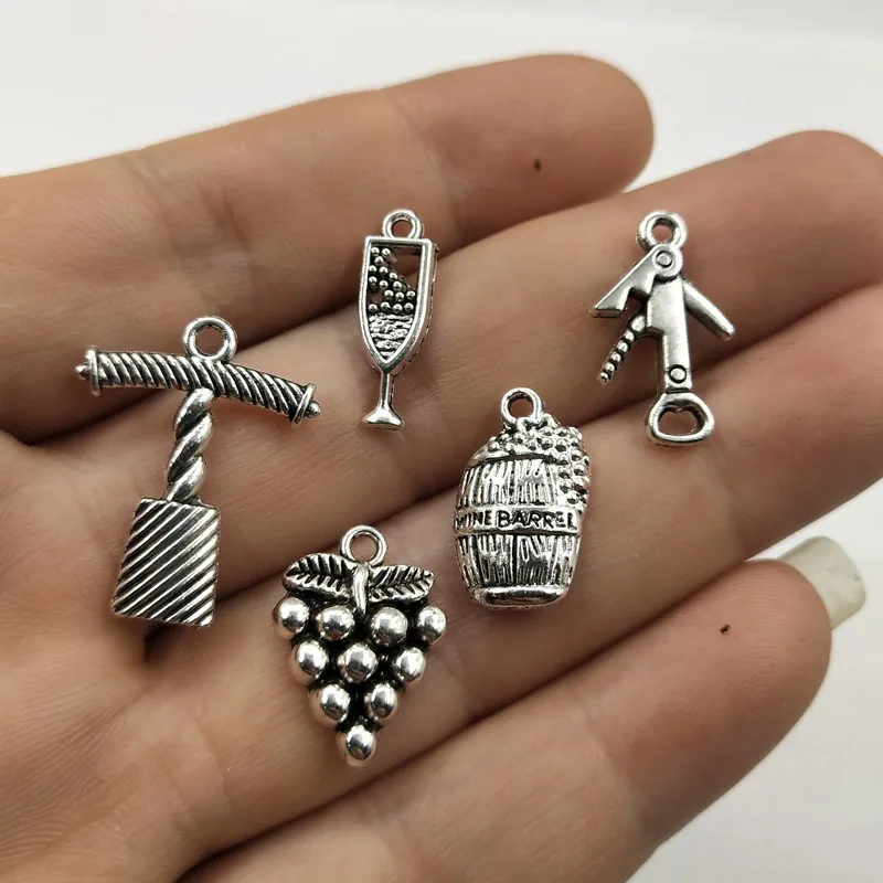 10 шт. вина/штопор/бокал для вина/Искусственные подвески античное Изготовление