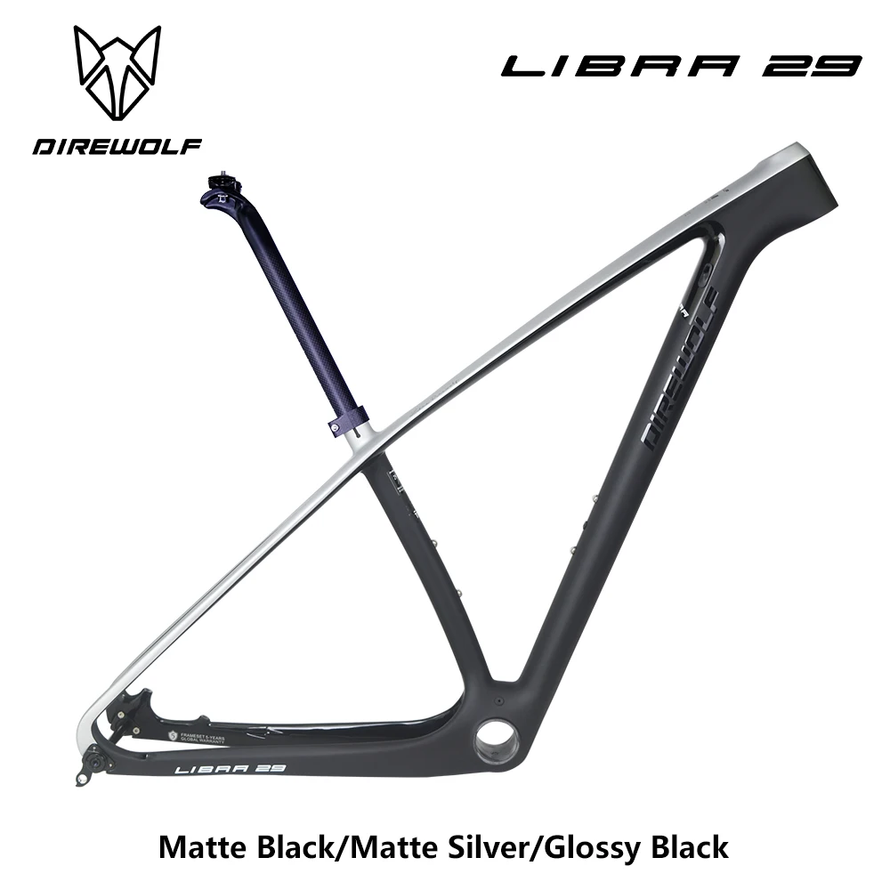 Direwolf MTB углеродная рама 29er hardtail XC T800 Волокно полностью углеродный горный