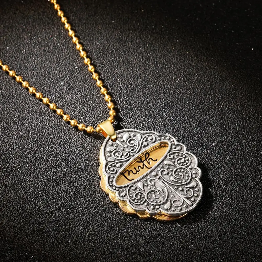 Двойной кулон сплав вырезка буквы унисекс ожерелье вечерние ювелирные изделия