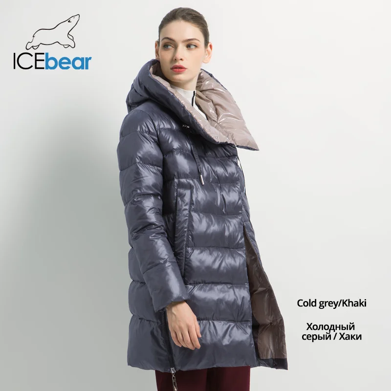 ICEbear/Новинка года зимняя женская куртка высококачественное Женское пальто модные теплые женские пальто Брендовая женская одежда GWD19503I - Цвет: G676-157