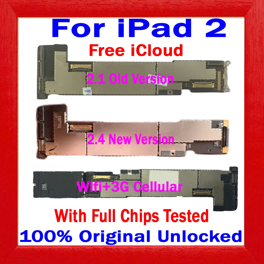 16 Гб/32 ГБ/64 ГБ с фабрики разблокирована для ipad 2 материнская плата оригинальная и