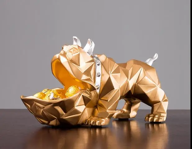 Скандинавский геометрический полимерный ящик для хранения собак украшения