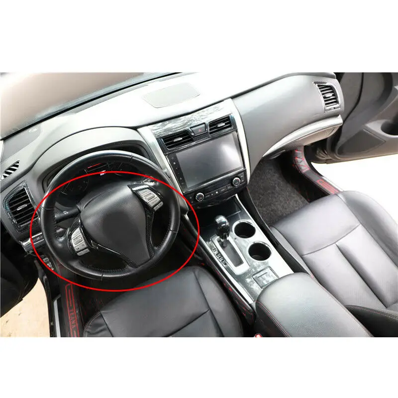 

Replacement Steering Wheel Strip Accessories Carbon Fiber Texture Inner
