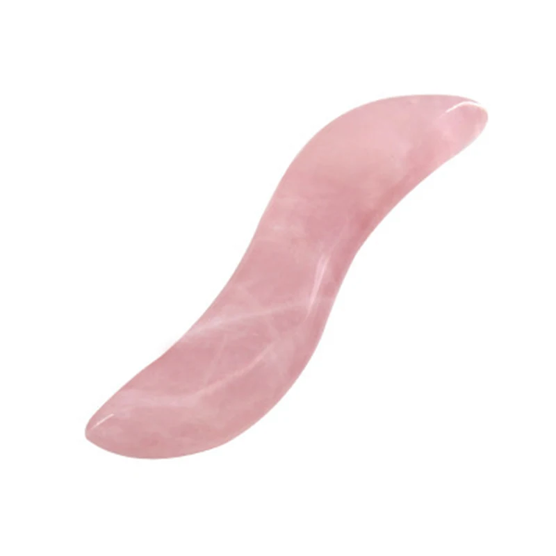 Массажер для лица из розового кварца массажер натуральный нефрит|Массажные