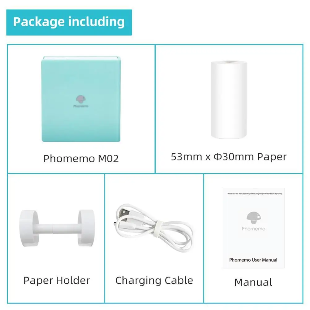 

Bluetooth Thermal Photos Printer with Colorful Rolling Paper Text Barcode Sticker Maker Phone App Labeler Machine
